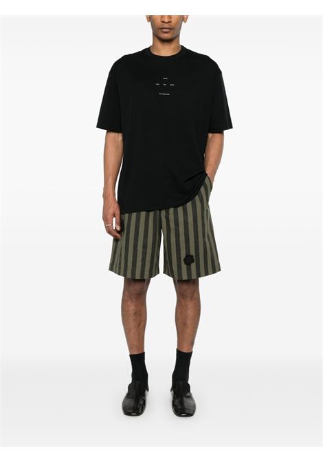 T-shirt con stampa in nero Song For The Mute - uomo SONG FOR THE MUTE | 251MTS018P1BLK